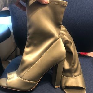 Steve Madden King Silk Open Toe Bootie